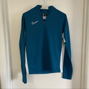 Nike fitted womens sweatshirt size large blue & black